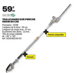Brico Dépôt TAILLE HAIES SUR PERCHE 550W offre