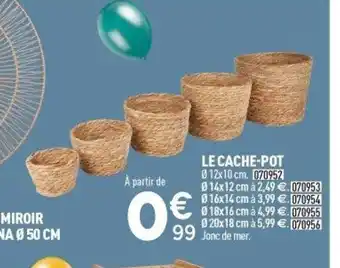 Centrakor Le cache-pot offre