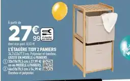 Centrakor L'étagère tidy 2 paniers offre