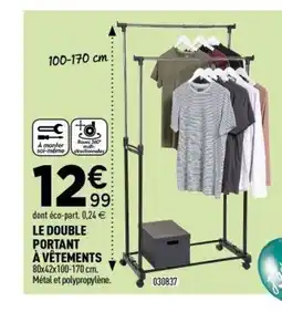 Centrakor Le double portant à vêtements offre