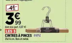 Centrakor Les 3 cintres à pinces offre