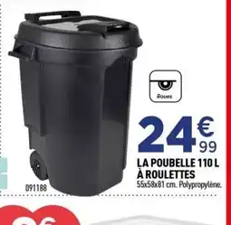 Centrakor La poubelle 110 l à roulettes offre