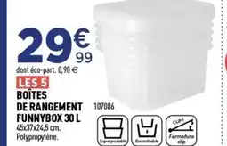 Centrakor Les boites de rangement funnybox offre