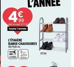 Centrakor L'étagère range-chaussures offre