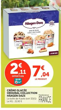 Utile HÄAGEN DAZS Crème glacée original collection offre