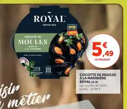 Utile ROYAL Cocotte de moules à la marinière offre