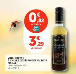 Utile MAILLE Vinaigrette à l'huile de sésame et au soja offre