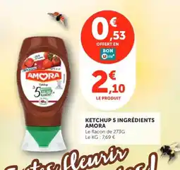 Utile AMORA Ketchup 5 ingrédients offre
