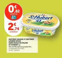 Utile ST HUBERT Matière grasse à tartiner légère doux sans huile de palme offre