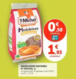 Utile ST MICHEL Madeleines natures offre