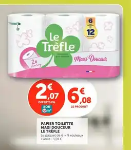 Utile LE TRÈFLE Papier toilette maxi douceur offre