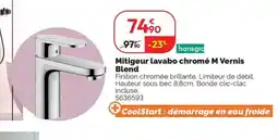 Weldom Mitigeur lavabo chromé M Vernis Blend offre