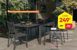 Weldom Table de jardin rectangulaire offre