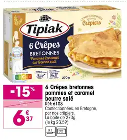 Croque Gel 6 Crêpes bretonnes pommes et caramel beurre salé offre
