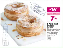 Croque Gel 6 Paris-Brest pralinés offre