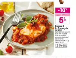 Croque Gel Poisson à la Provençale offre