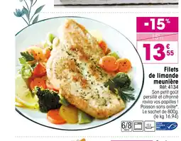 Croque Gel Filets de limande meunière offre