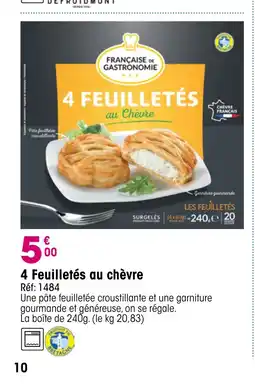 Croque Gel 4 Feuilletés au chèvre offre