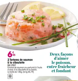 Croque Gel 2 Tartares de saumon à la ciboulette offre