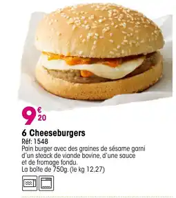 Croque Gel 6 Cheeseburgers offre