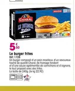 Croque Gel Le burger frites offre