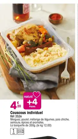 Croque Gel Couscous individuel offre