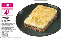 Croque Gel Parmentier de canard de canard offre