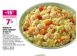 Croque Gel Poêlée de Saint-Jacques et son riz offre