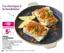 Croque Gel Poisson à la Bordelaise offre