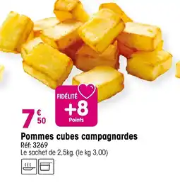 Croque Gel Pommes cubes campagnardes offre