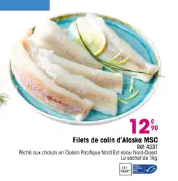 Croque Gel Filets de colin d'Alaska MSC offre