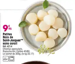Croque Gel Petites Noix de Saint-Jacques sans corail offre