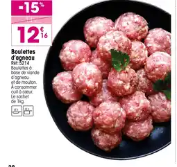 Croque Gel Boulettes d'agneau offre