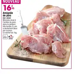 Croque Gel Araignée de porc offre