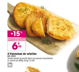 Croque Gel 4 Viennoises de volailles offre