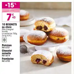 Croque Gel 10 beignets au choix offre