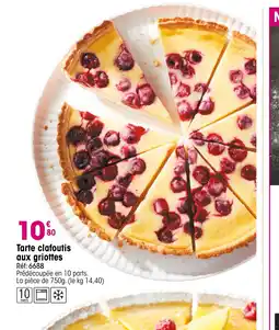 Croque Gel Tarte clafoutis aux griottes offre