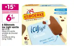 Croque Gel 6 Bâtonnets Ice Light vanille offre