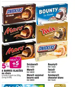 Croque Gel 6 barres glacées au choix offre