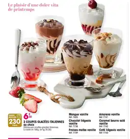 Croque Gel 2 coupes glacées italiennes offre