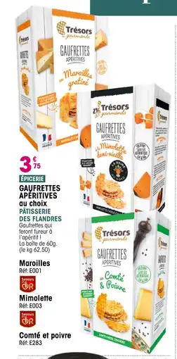 Croque Gel PÂTISSERIE DES FLANDRES Gaufrettes aperitives offre