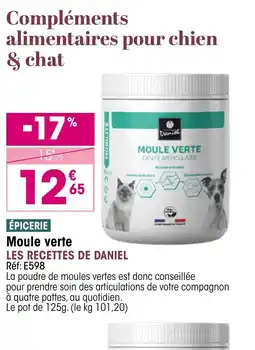 Croque Gel LES RECETTES DE DANIEL Moule verte offre