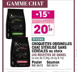 Croque Gel LES RECETTES DE DANIEL Croquettes originelles chat stérilisé sans céréales au choix offre