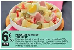 E.Leclerc MIX BUFFET Piémontaise au jambon offre