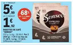 E.Leclerc SENSEO Dosettes de café offre