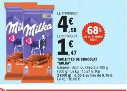 E.Leclerc MILKA Tablettes de chocolat offre
