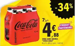 E.Leclerc COCA-COLA Soda sans sucres offre