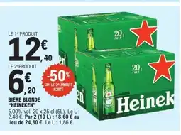 E.Leclerc HEINEKEN Bière blonde offre