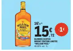 E.Leclerc WILLIAM PEEL Blended scotch whisky édition limitée offre