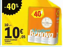 E.Leclerc RENOVA Papier hygienique offre